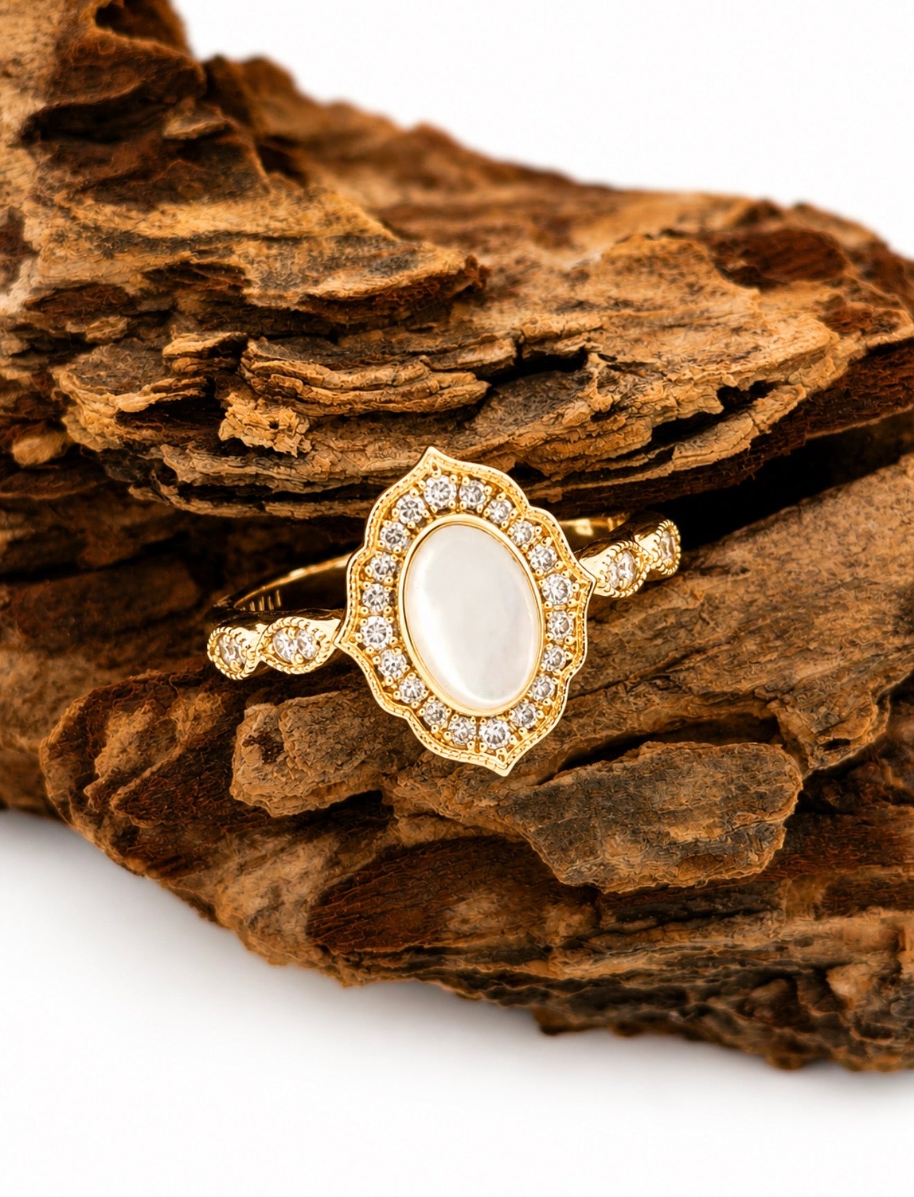 Pearl Moon Ring